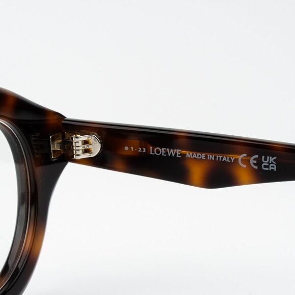 NEW Loewe LW50048I CURVY 052 Shiny Dark Havana Round Unisex Eyeglasses - Picture 7 of 10
